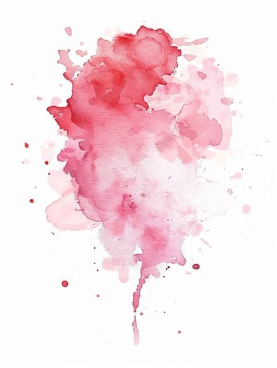 Pink Watercolor Splash Poster.