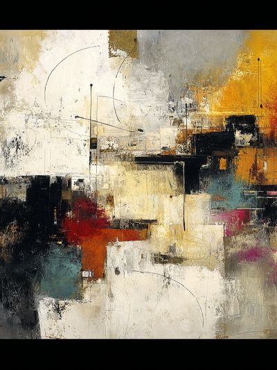 Textured Abstract Color Field Poster. poster print