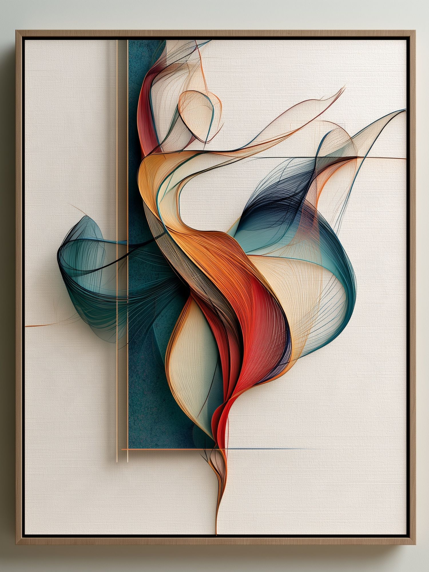 Flowing Ribbon Abstract Poster. poster detail