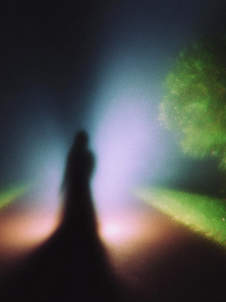 Aurora Silhouette Abstract Print. poster detail
