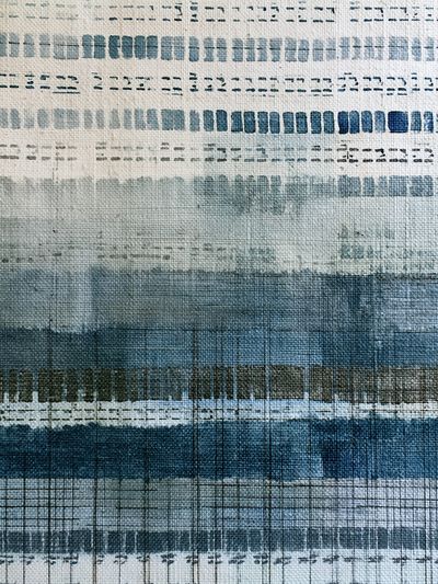 Blue Textured Abstract Poster.