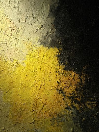 Abstract Yellow and Black Texture Poster. poster