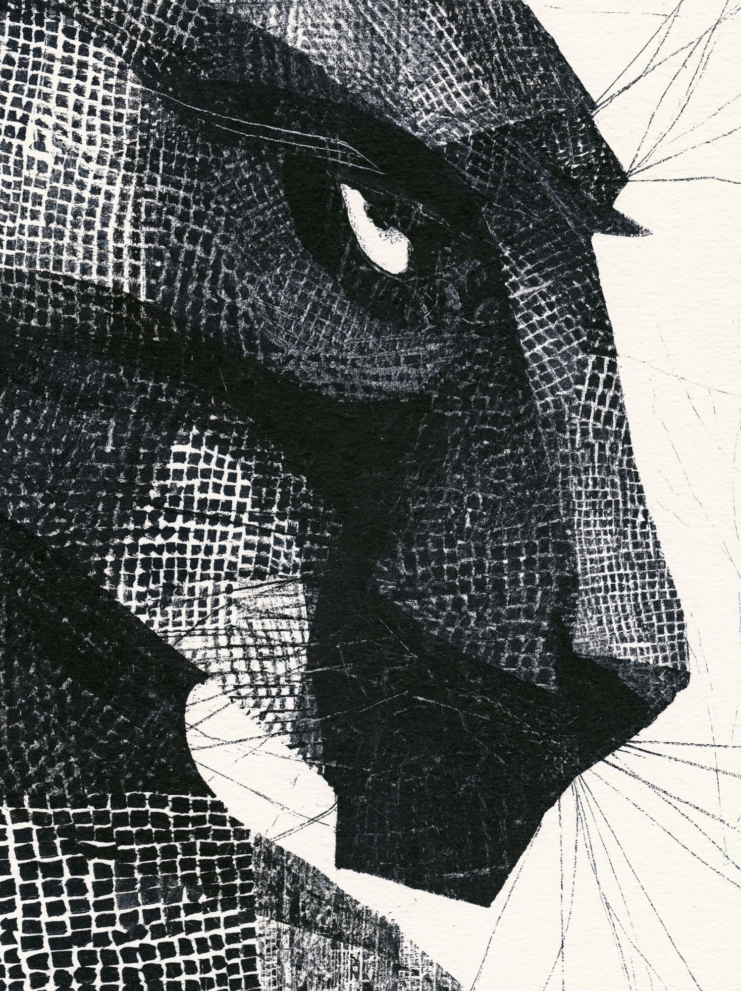 Abstract Ink Texture Poster. poster — abstract art