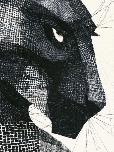 Abstract Ink Texture Poster. poster