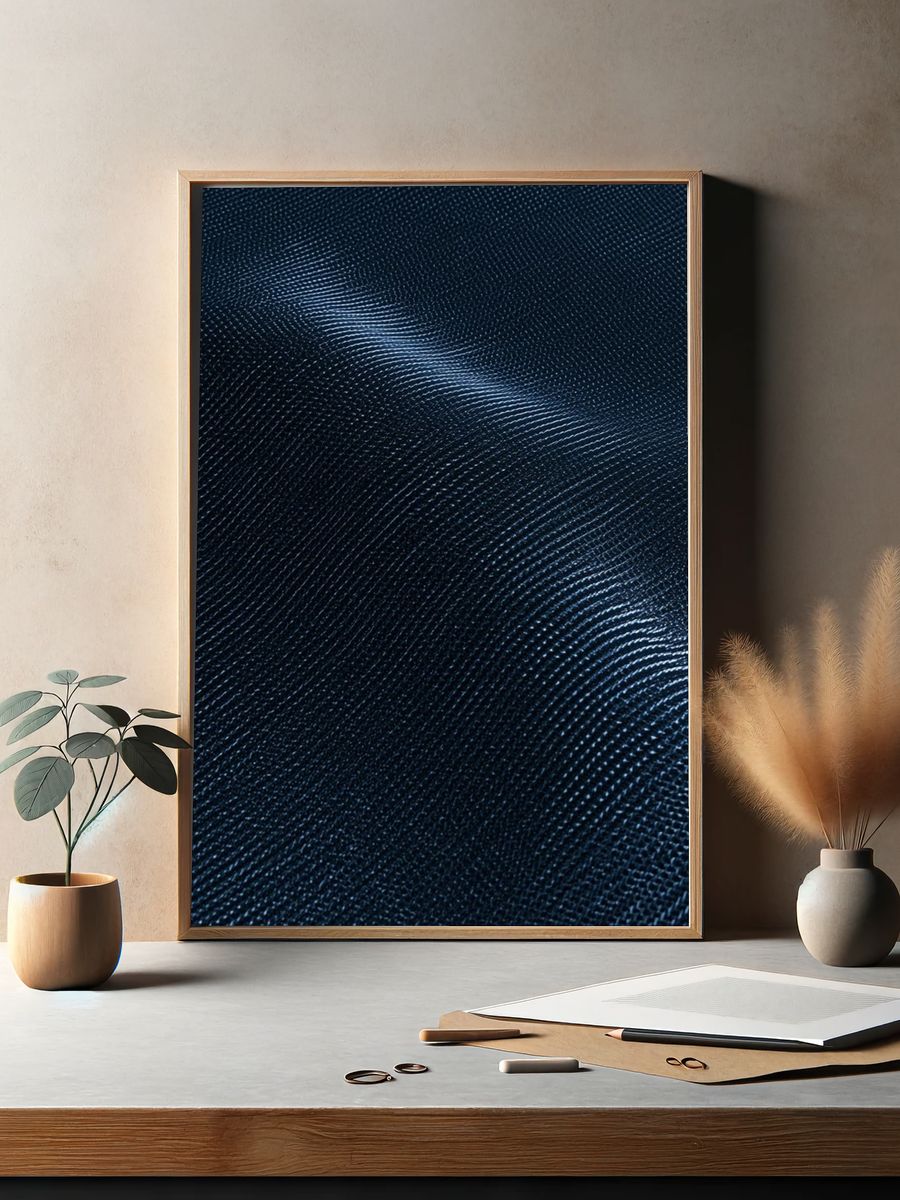 Midnight Wave Texture Poster. — room view 2