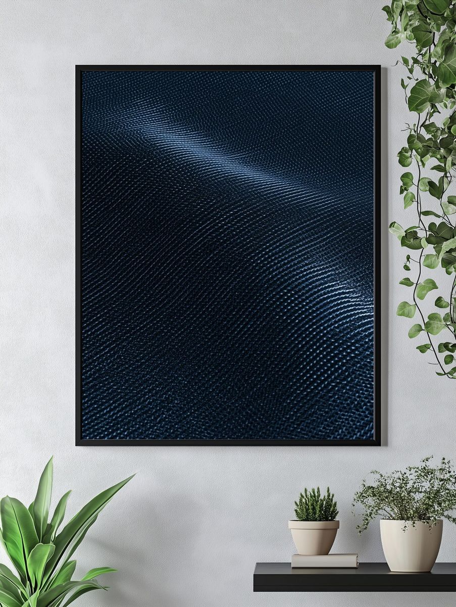 Midnight Wave Texture Poster. — room view 4