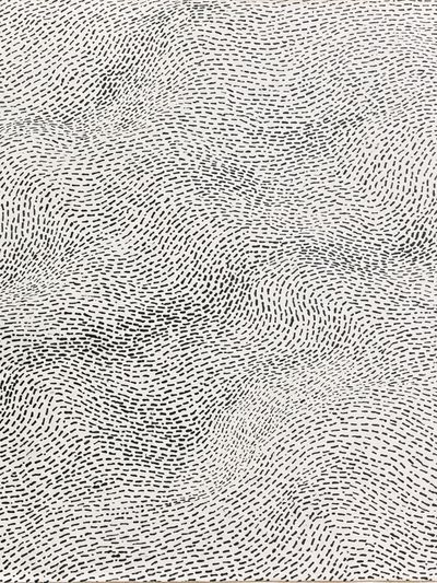 Wavy Ink Texture Abstract Print. poster