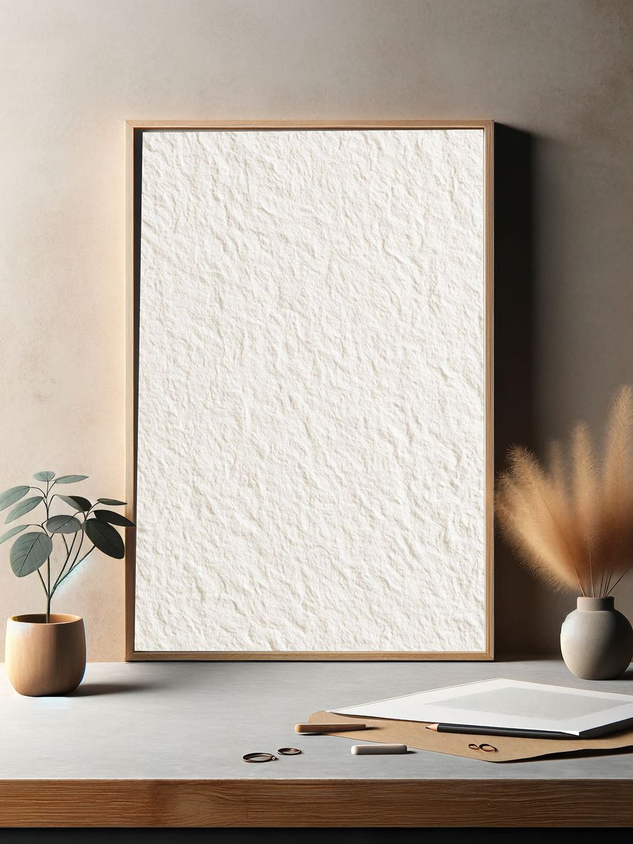 Textured Paper Surface Print. — room view 2