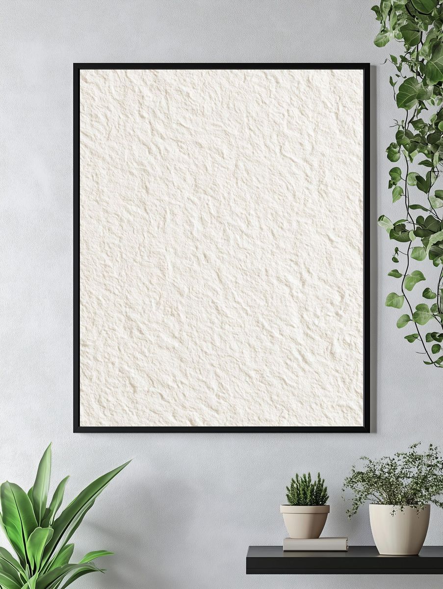 Textured Paper Surface Print. — room view 4