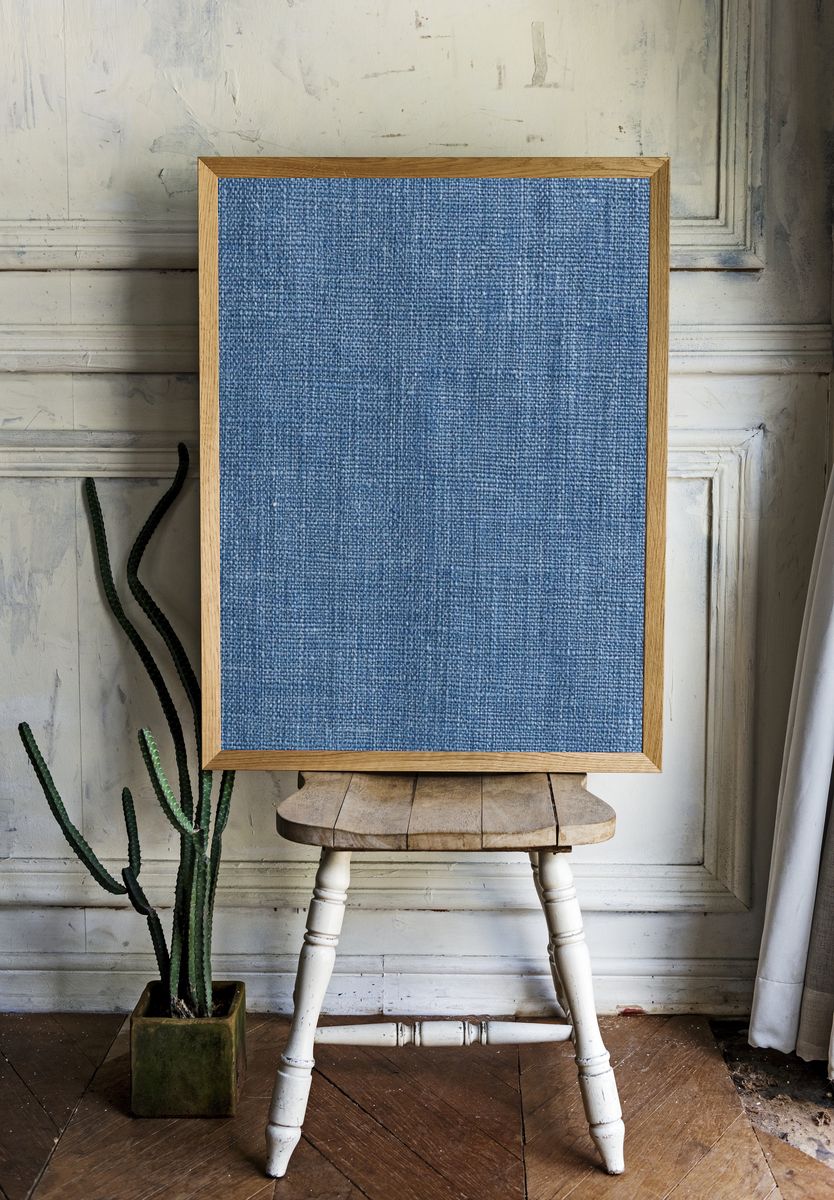 Blue Denim Texture Print. — room view 1