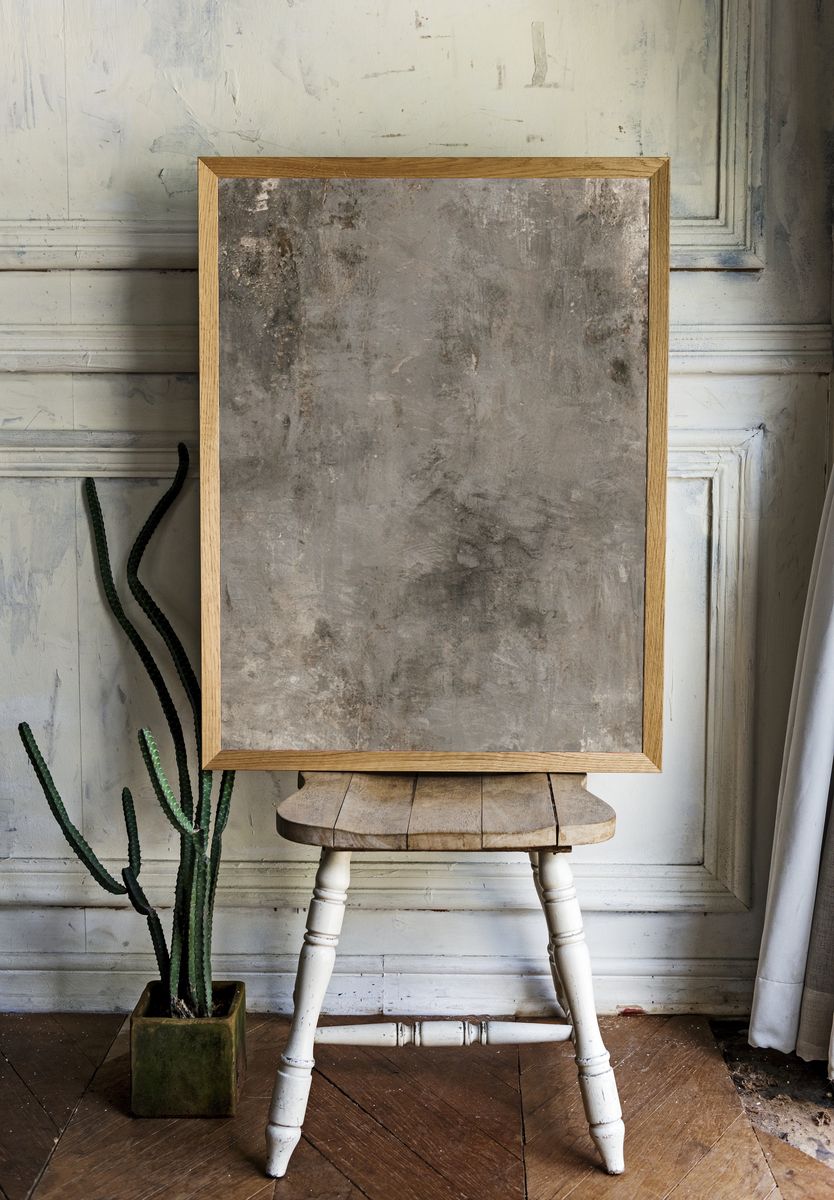 Weathered Concrete Texture Poster. room preview