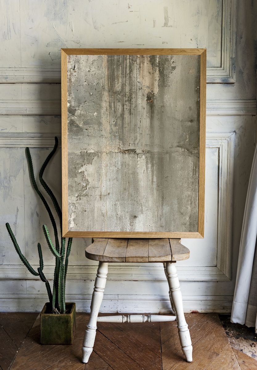 Weathered Concrete Texture Print. — room view 1