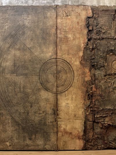 Antique Book Texture Abstract Print.