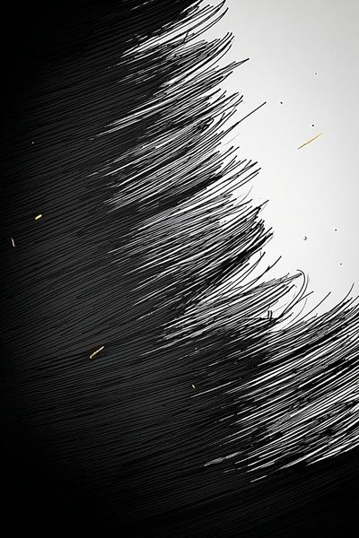 Monochrome Brush Sweep Poster.