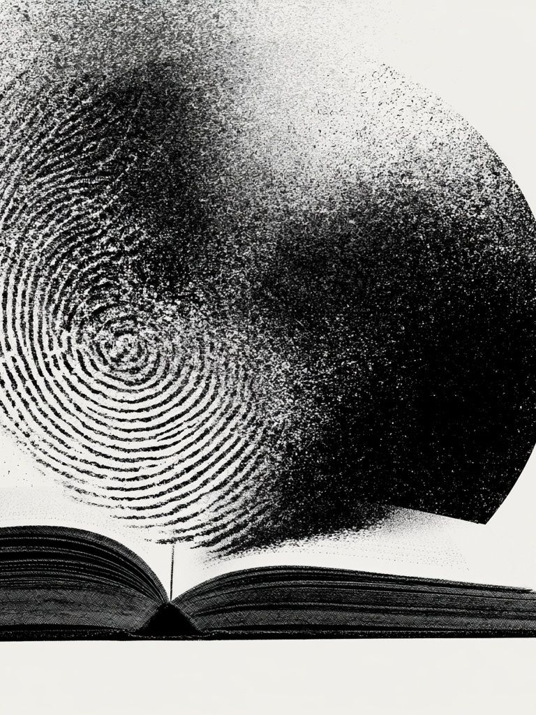 Open Book Abstract Print. poster detail