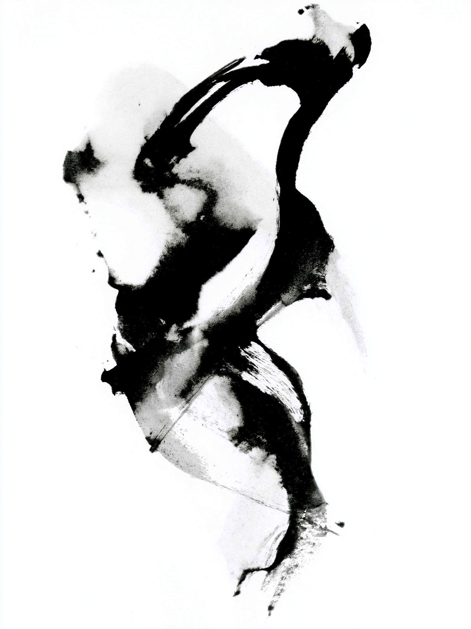 Ink Brush Abstract Poster. poster — abstract art