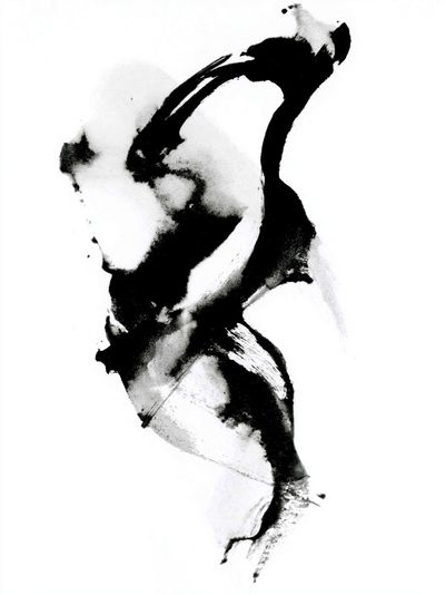 Ink Brush Abstract Poster. poster