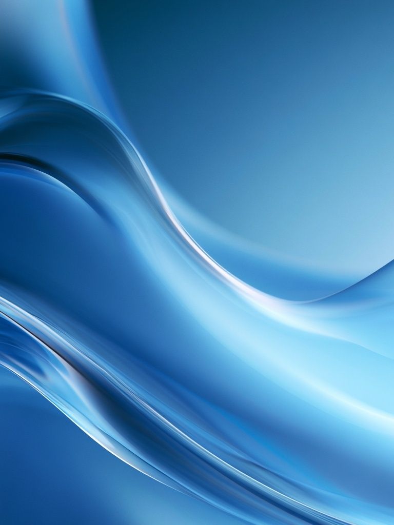 Blue Flow Abstract Poster. poster detail
