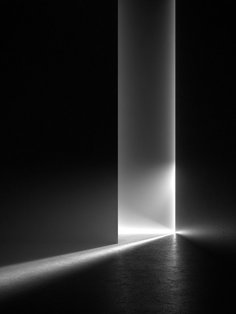 Monochrome Light Corridor Print. poster detail