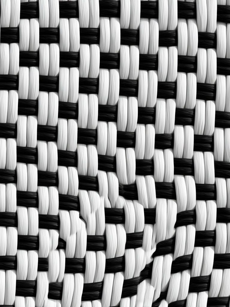 Black and White Woven Texture Print. poster — abstract art