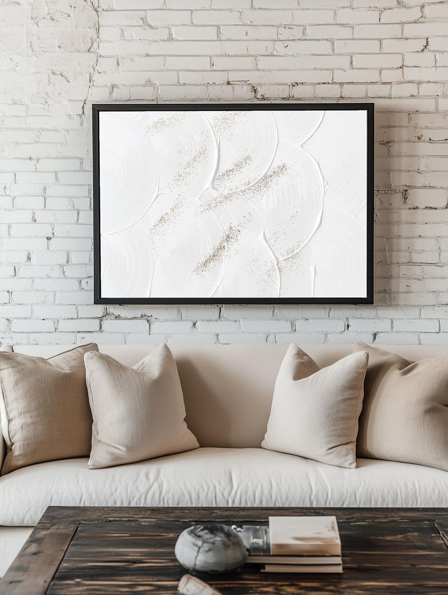 White background texture - glitter. — room view 1