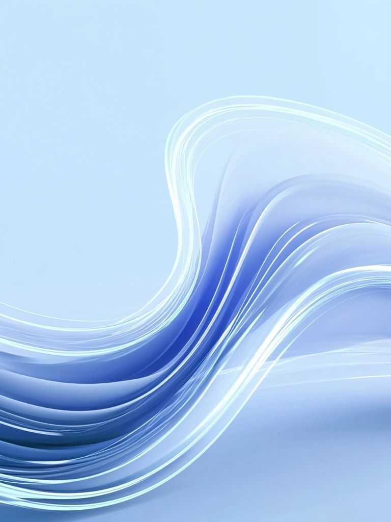 Blue Flow Abstract Poster. poster — abstract art