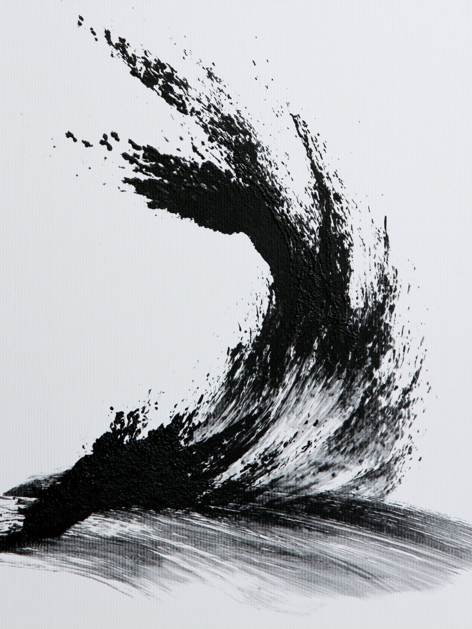 Ink Brushstroke Abstract Poster. poster detail