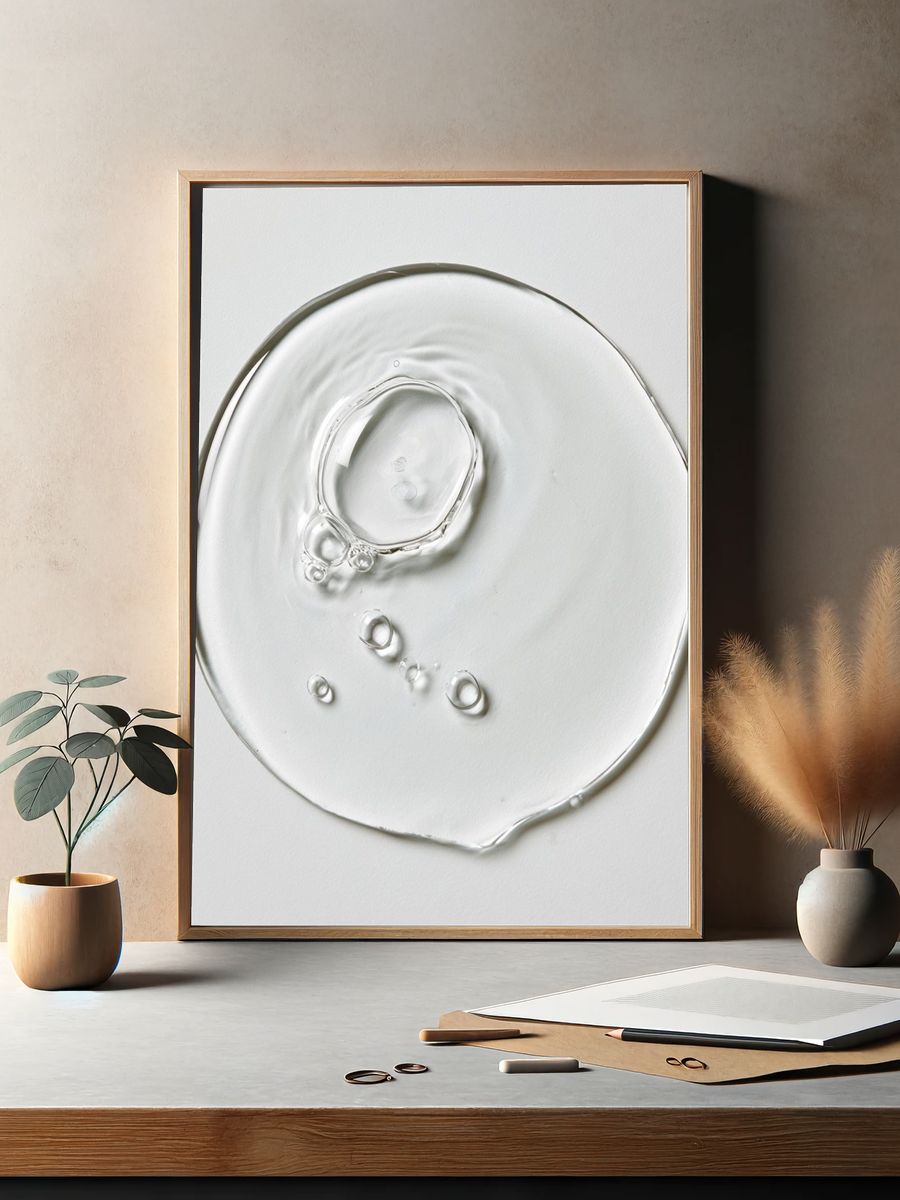 Minimal Water Ripple Poster. — room view 2