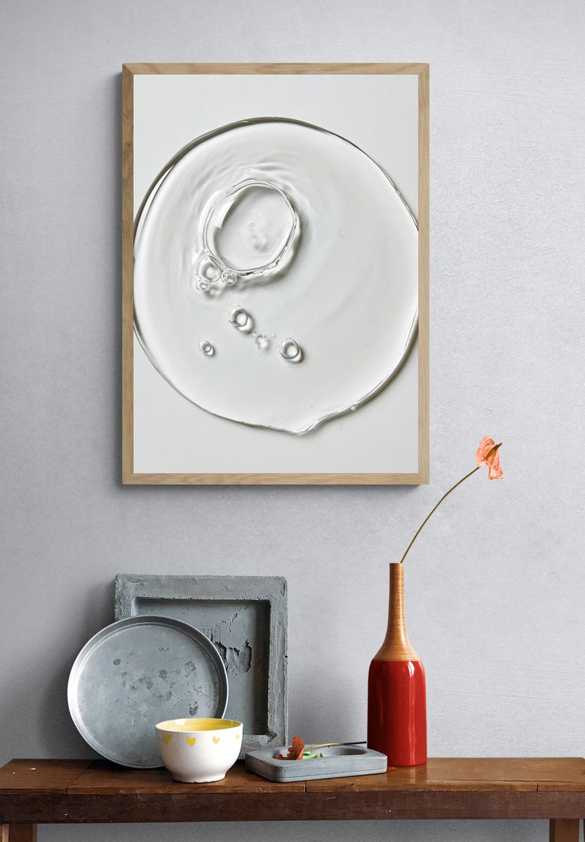 Minimal Water Ripple Poster. — room view 3