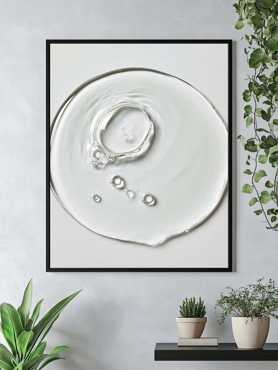 Minimal Water Ripple Poster. — room view 4