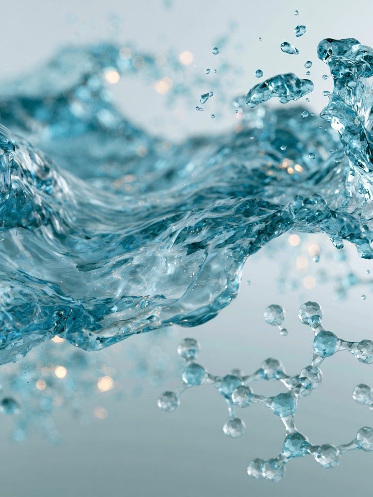 Liquid Water Splash Abstract Print. poster detail