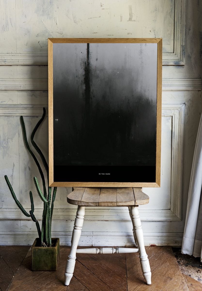In the Dark Abstract Poster. room preview