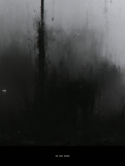 In the Dark Abstract Poster. poster