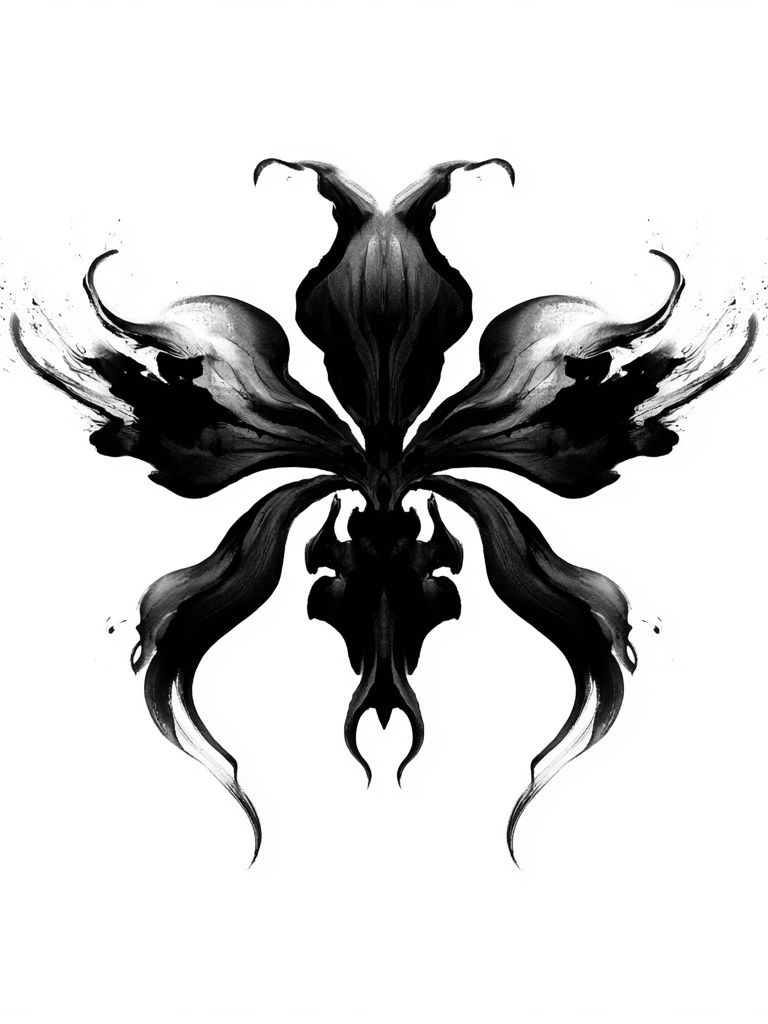 Ink Butterfly Abstract Print. poster detail