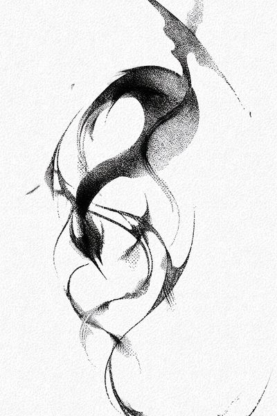 Abstract Black and White Art Poster. poster print