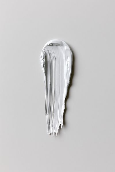White Paint Stroke Abstract Poster.