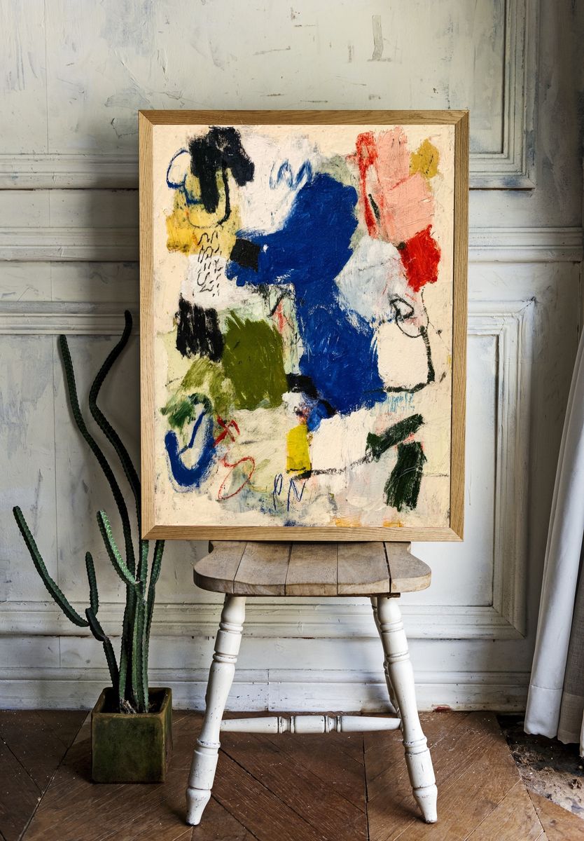 Abstract Color Field Poster. room preview