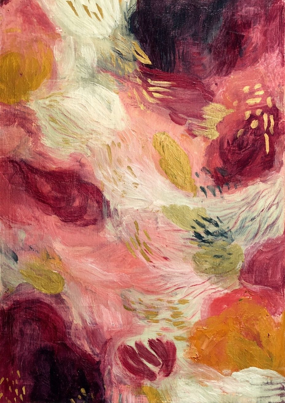 Blush Petal Abstract Poster. poster — abstract art