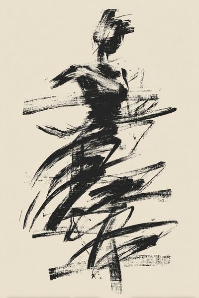 Ink Figure Abstract Print. poster print