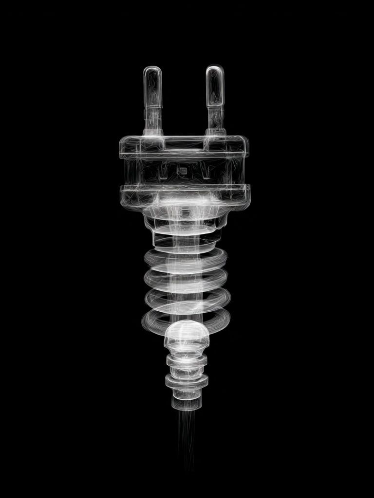 X-Ray Plug Abstract Print. poster — abstract art