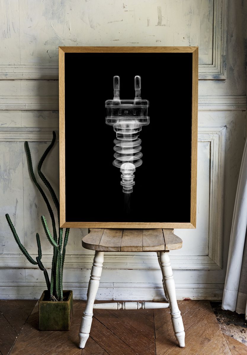 X-Ray Plug Abstract Print. — room view 1