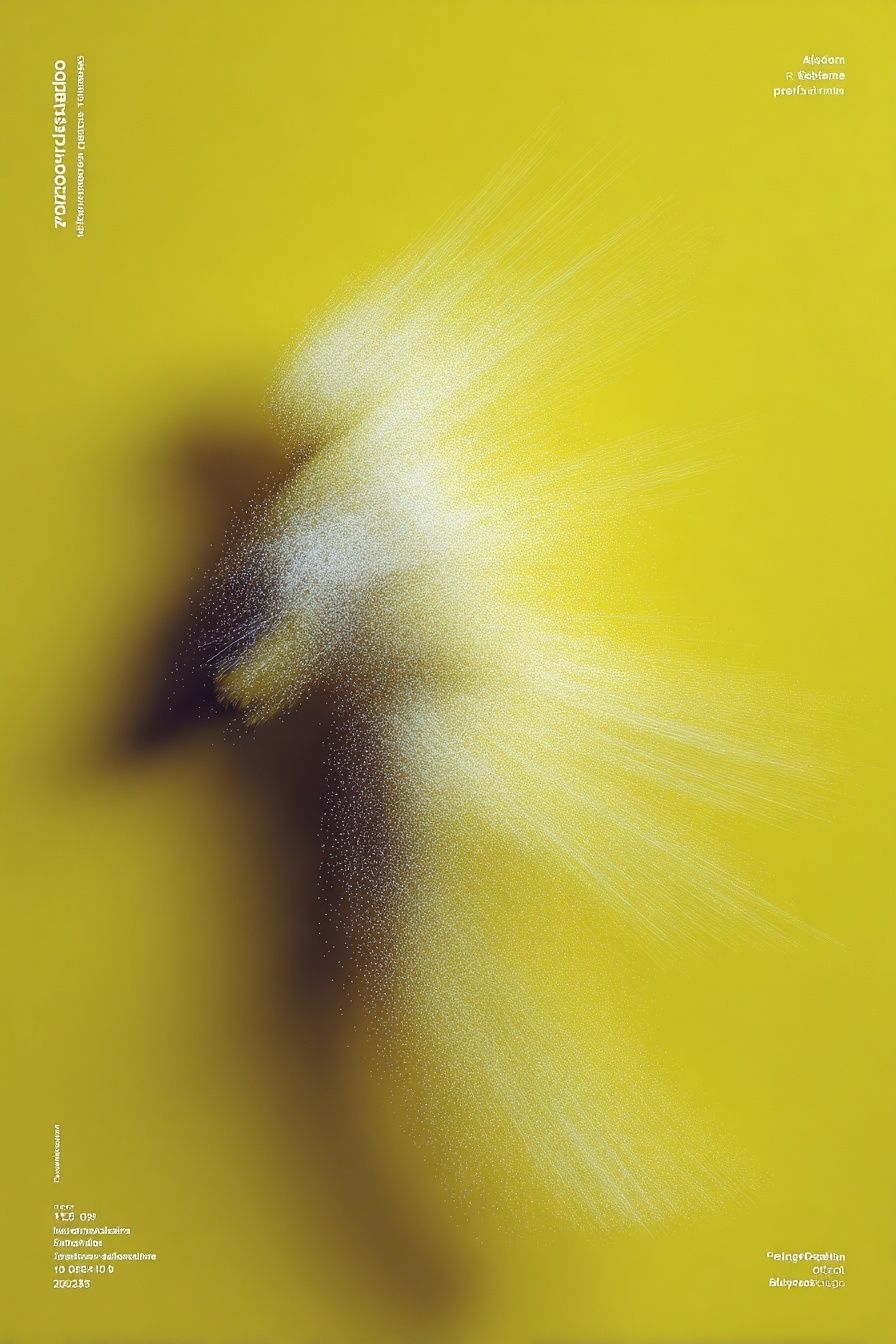 Abstract Yellow Burst Poster. poster detail