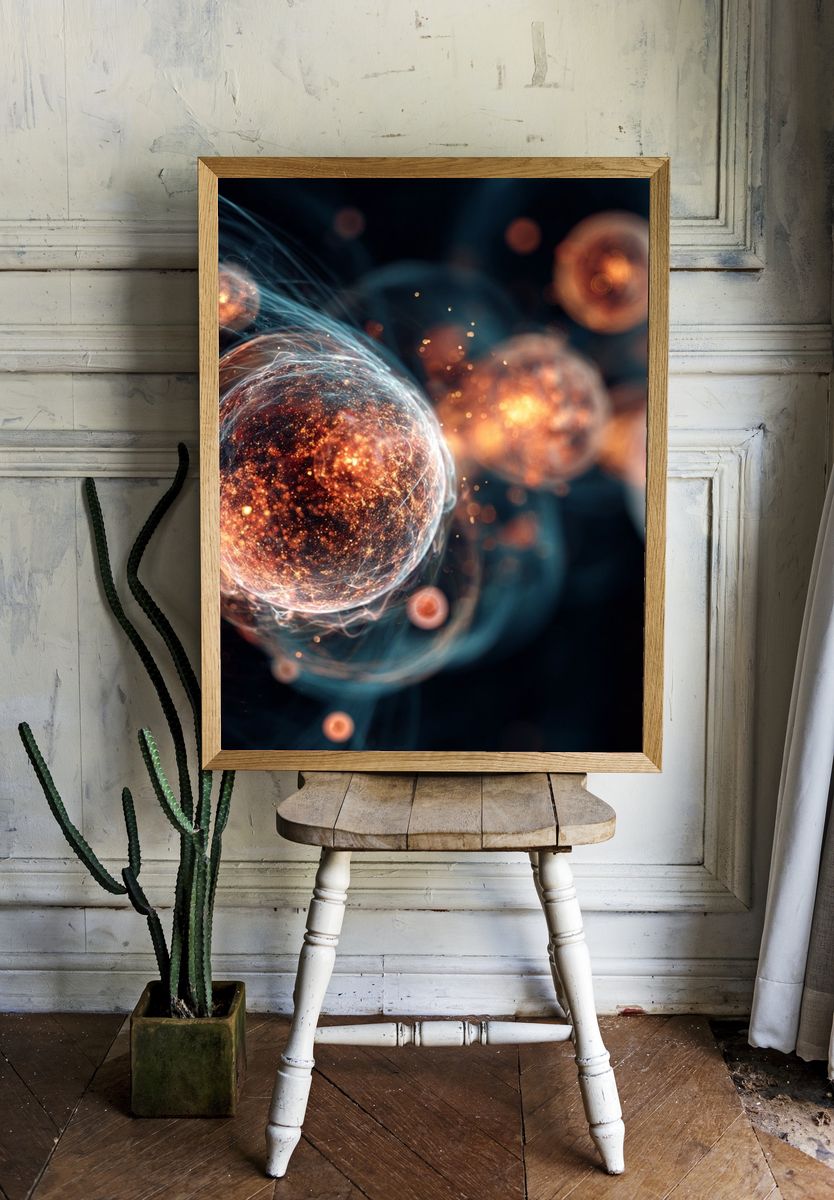 Cosmic Energy — Abstract Print room preview
