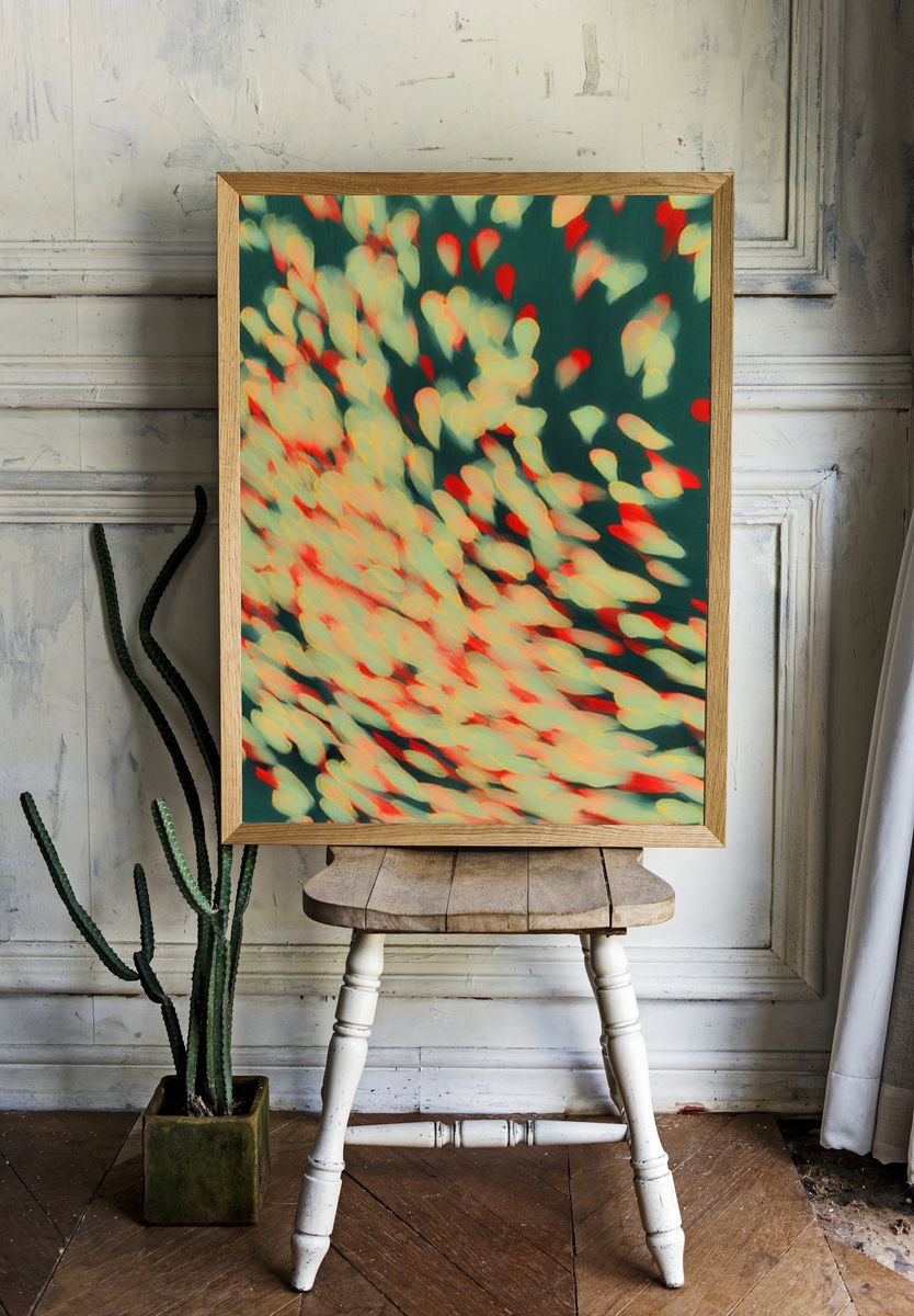 Abstract Colorful Motion Poster room preview