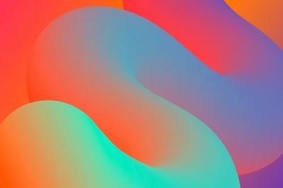 Abstract Colorful Waves Poster. poster