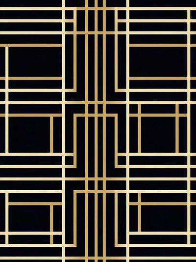 Gold Geometric Art Deco Poster. poster print