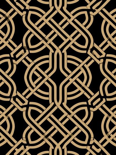 Art Deco Knot Pattern Poster. poster