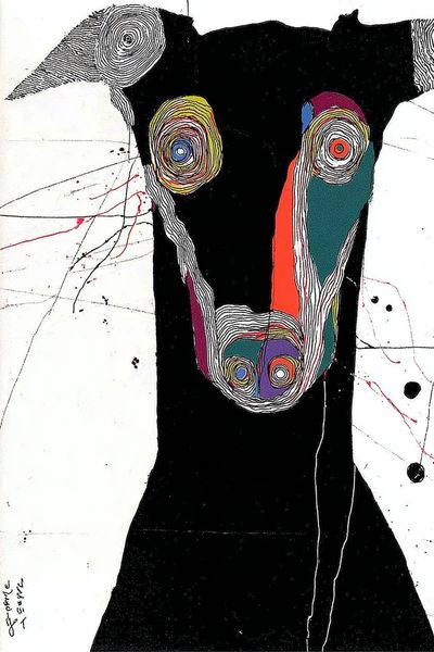 Abstract Dog Portrait Poster. poster