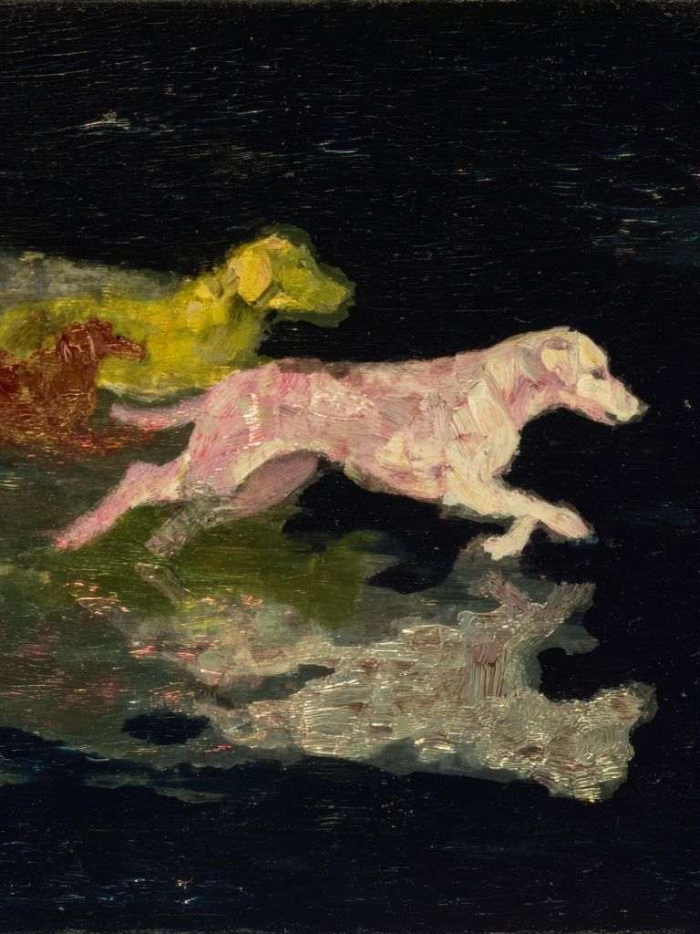Running Dogs — Fine Art Print. poster — animals art