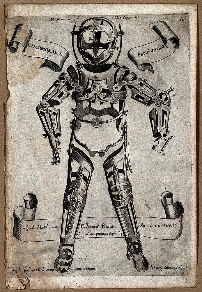 Antique Diving Suit Illustration Poster. poster detail